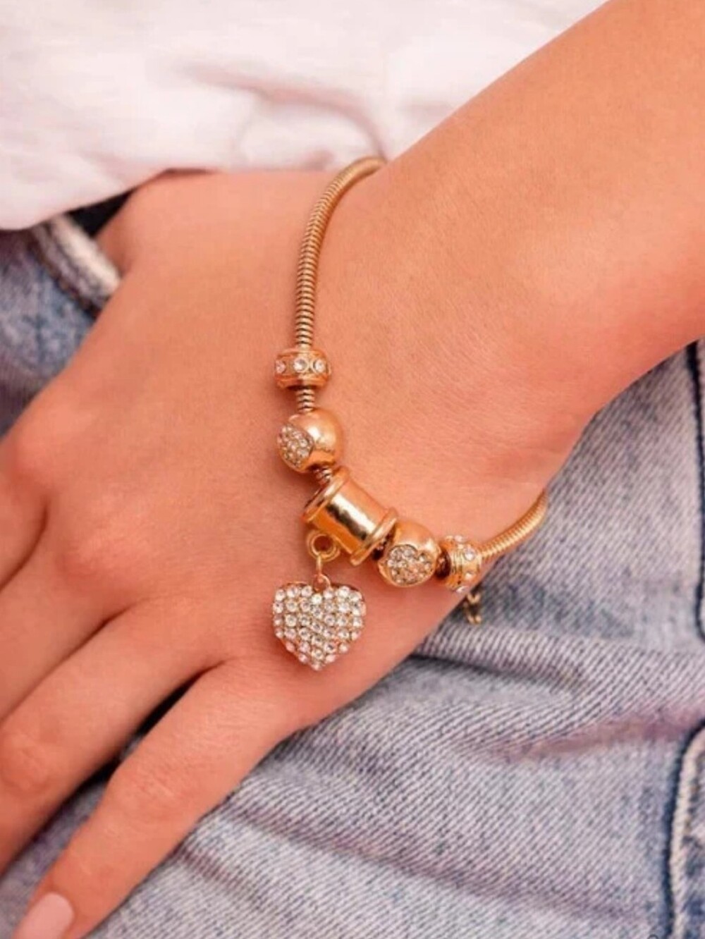 *SALE* Paparazzi Suitor Sequence Gold Charm Dangle Bracelet